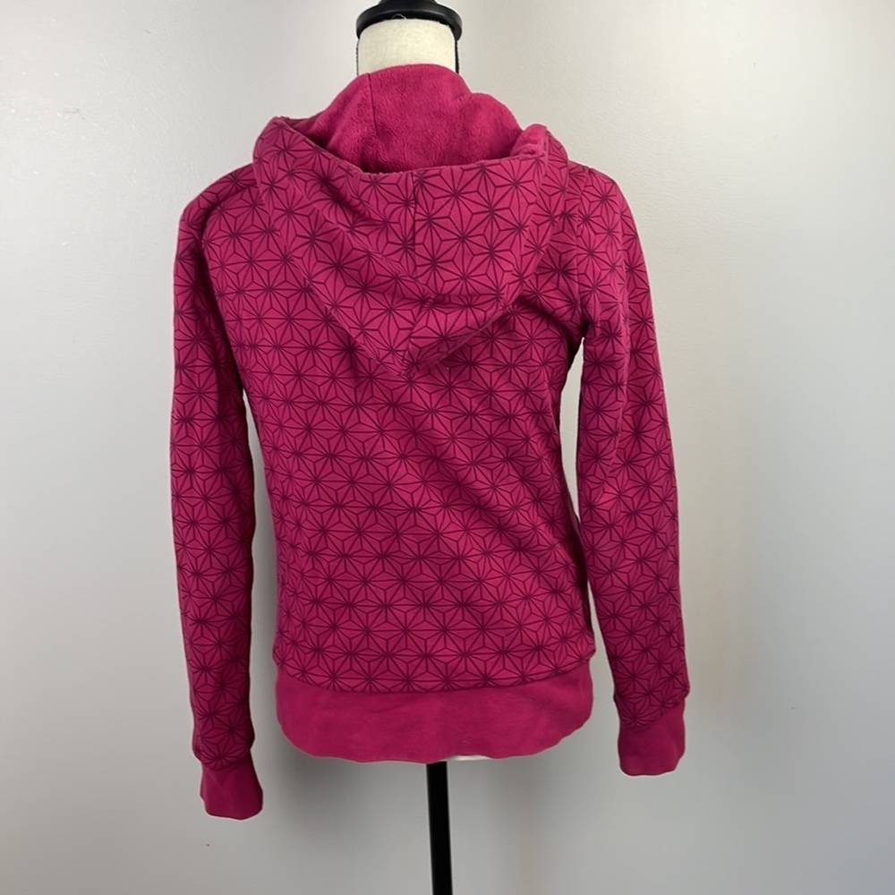 The North Face Women’s Reversible Jacket SZ M Pink Full Zip Hooded Warm - Picture 8 of 16